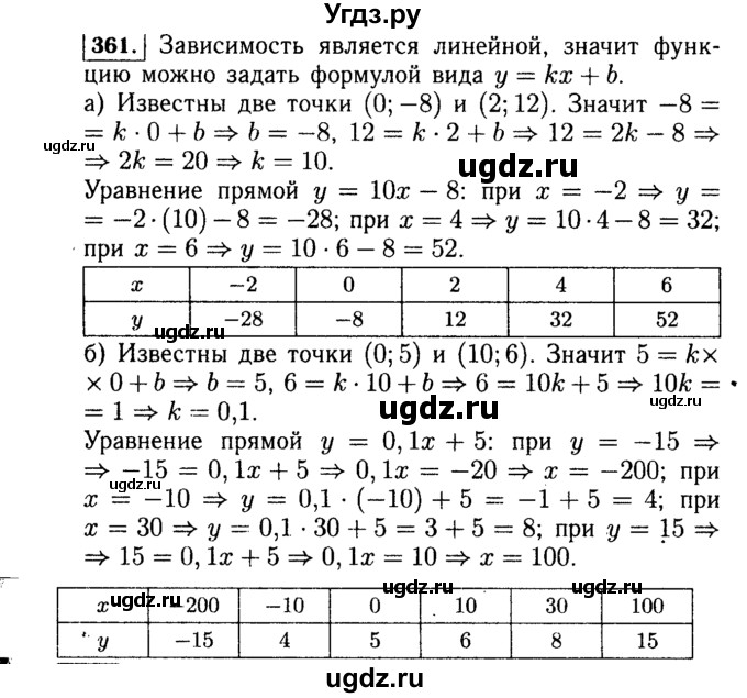 ГДЗ (Решебник №1 к учебнику 2015) по алгебре 7 класс Ю.Н. Макарычев / номер номер / 361