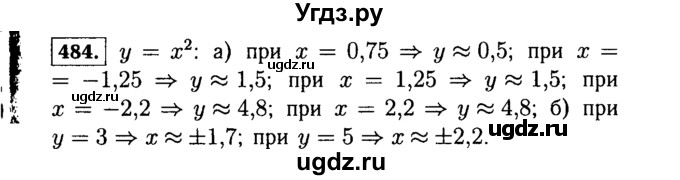 ГДЗ (Решебник №1 к учебнику 2015) по алгебре 7 класс Ю.Н. Макарычев / номер номер / 484