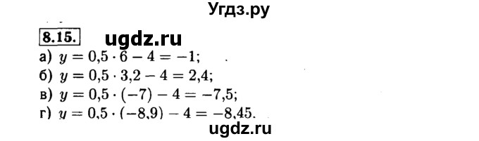 ГДЗ (Решебник №1 к задачнику 2015) по алгебре 7 класс (Учебник, Задачник) А.Г. Мордкович / §8 / 8.15