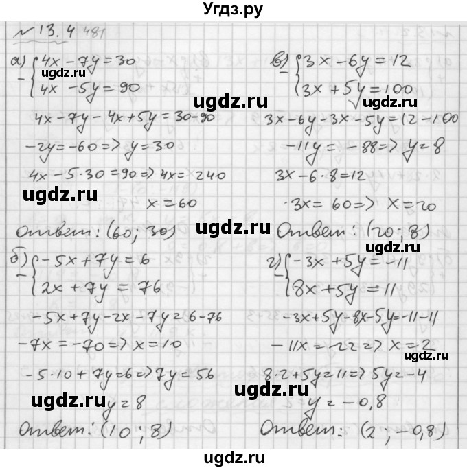 ГДЗ (Решебник №2 к задачнику 2015) по алгебре 7 класс (Учебник, Задачник) А.Г. Мордкович / §13 / 13.4