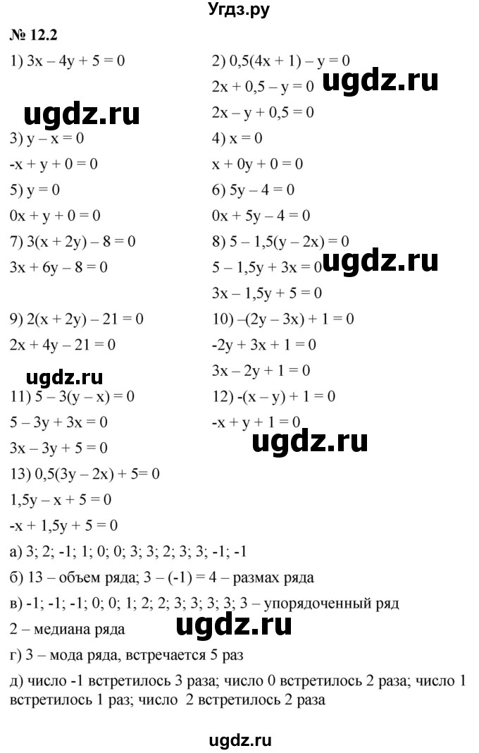 ГДЗ (Решебник к задачнику 2021) по алгебре 7 класс (Учебник, Задачник) А.Г. Мордкович / §12 / 12.2