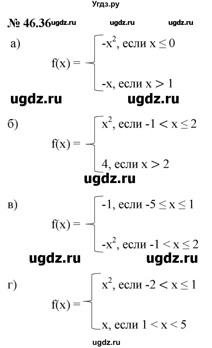 ГДЗ (Решебник к задачнику 2021) по алгебре 7 класс (Учебник, Задачник) А.Г. Мордкович / §46 / 46.36
