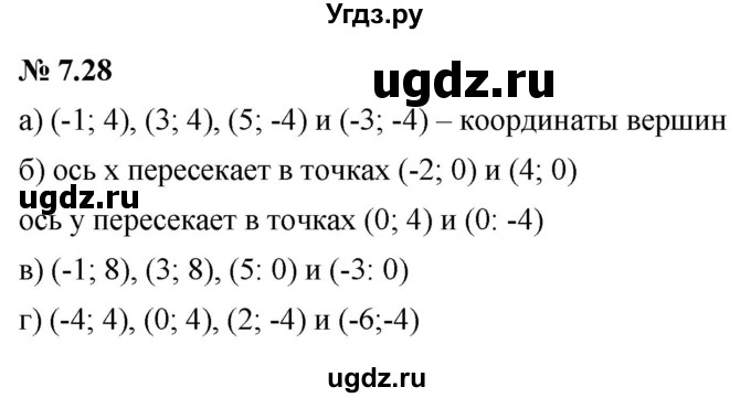 ГДЗ (Решебник к задачнику 2021) по алгебре 7 класс (Учебник, Задачник) А.Г. Мордкович / §7 / 7.28