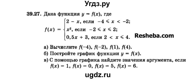 ГДЗ (Задачник 2015) по алгебре 7 класс (Учебник, Задачник) А.Г. Мордкович / §39 / 39.27