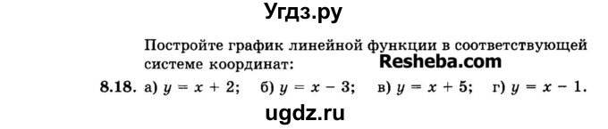 ГДЗ (Задачник 2015) по алгебре 7 класс (Учебник, Задачник) А.Г. Мордкович / §8 / 8.18
