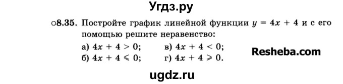 ГДЗ (Задачник 2015) по алгебре 7 класс (Учебник, Задачник) А.Г. Мордкович / §8 / 8.35
