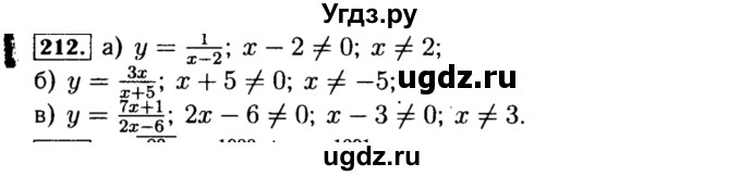 ГДЗ (Решебник №1 к учебнику 2015) по алгебре 8 класс Ю.Н. Макарычев / номер / 212