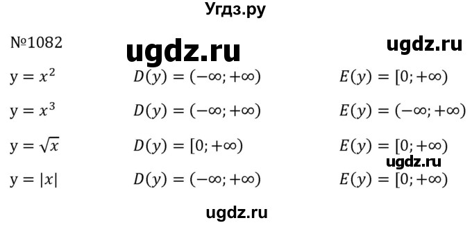 ГДЗ (Решебник к учебнику 2023) по алгебре 8 класс Ю.Н. Макарычев / номер / 1082
