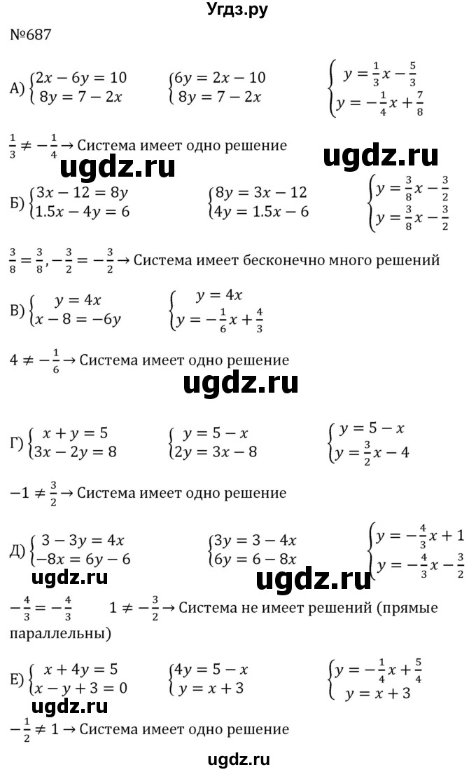 ГДЗ (Решебник к учебнику 2023) по алгебре 8 класс Ю.Н. Макарычев / номер / 687