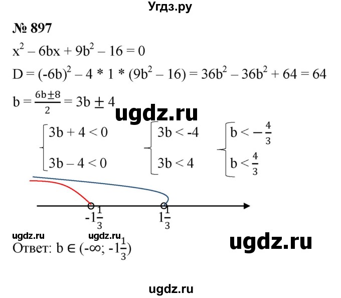ГДЗ (Решебник к учебнику 2022) по алгебре 8 класс Ю.Н. Макарычев / номер / 897