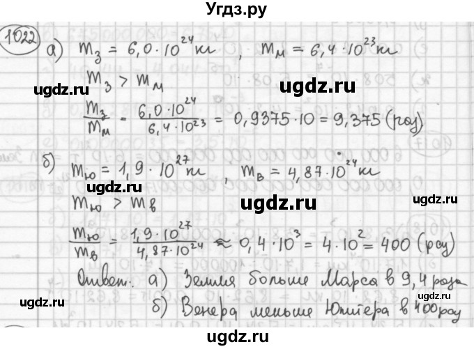 ГДЗ (Решебник №2 к учебнику 2015) по алгебре 8 класс Ю.Н. Макарычев / номер / 1022