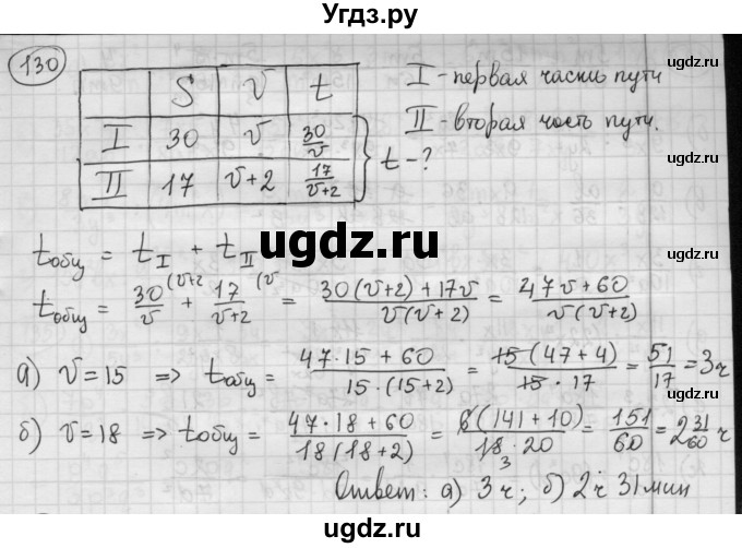 ГДЗ (Решебник №2 к учебнику 2015) по алгебре 8 класс Ю.Н. Макарычев / номер / 130
