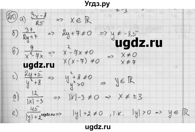 ГДЗ (Решебник №2 к учебнику 2015) по алгебре 8 класс Ю.Н. Макарычев / номер / 210