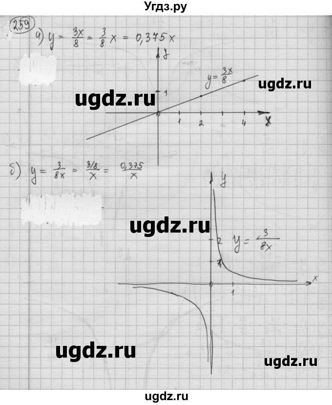 ГДЗ (Решебник №2 к учебнику 2015) по алгебре 8 класс Ю.Н. Макарычев / номер / 259