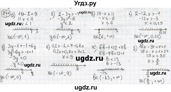 ГДЗ (Решебник №2 к учебнику 2015) по алгебре 8 класс Ю.Н. Макарычев / номер / 841