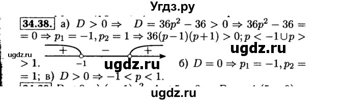 ГДЗ (Решебник №2 к задачнику 2015) по алгебре 8 класс (Учебник, Задачник) Мордкович А.Г. / §34 / 34.38