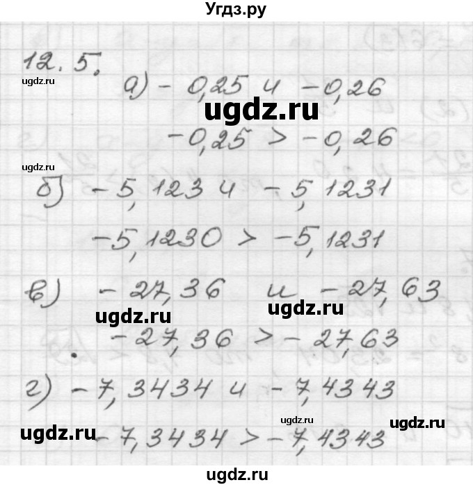 ГДЗ (Решебник №1 к задачнику 2015) по алгебре 8 класс (Учебник, Задачник) Мордкович А.Г. / §12 / 12.5