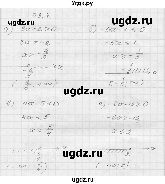 ГДЗ (Решебник №1 к задачнику 2015) по алгебре 8 класс (Учебник, Задачник) Мордкович А.Г. / §33 / 33.7