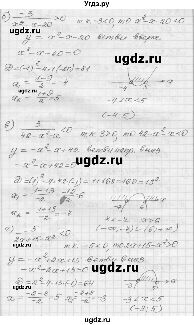 ГДЗ (Решебник №1 к задачнику 2015) по алгебре 8 класс (Учебник, Задачник) Мордкович А.Г. / §34 / 34.32(продолжение 2)