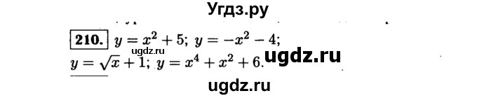 ГДЗ (Решебник №1 к учебнику 2015) по алгебре 9 класс Ю.Н. Макарычев / номер / 210