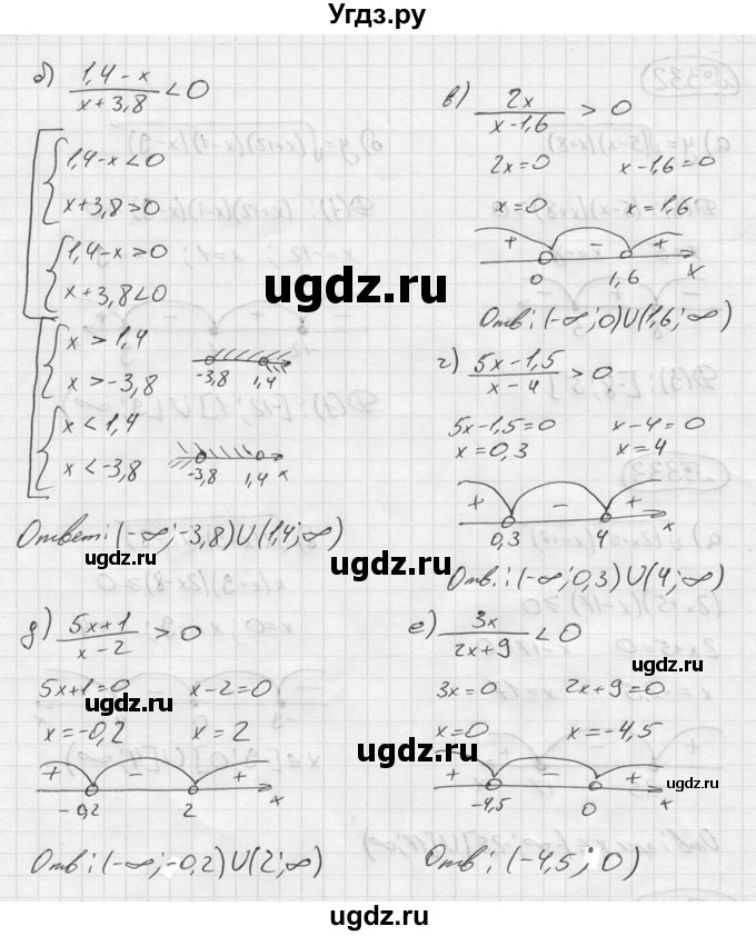 ГДЗ (Решебник №2 к учебнику 2015) по алгебре 9 класс Ю.Н. Макарычев / номер / 334(продолжение 2)