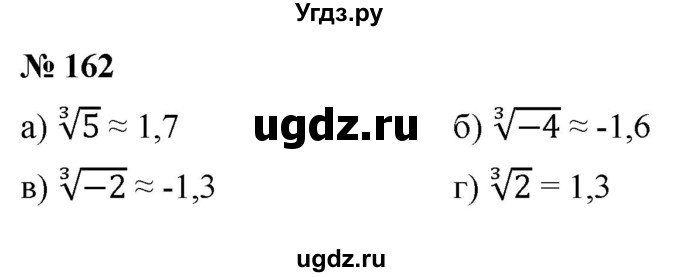 ГДЗ (Решебник к учебнику 2021) по алгебре 9 класс Ю.Н. Макарычев / номер / 162