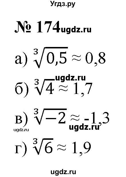 ГДЗ (Решебник к учебнику 2021) по алгебре 9 класс Ю.Н. Макарычев / номер / 174