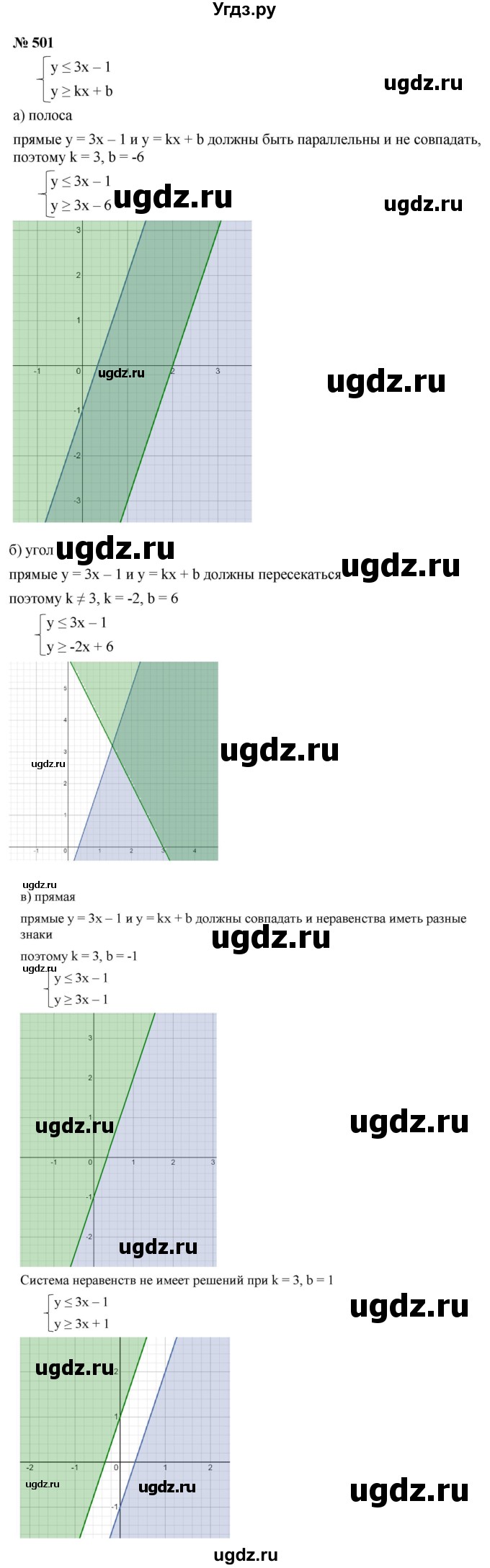 ГДЗ (Решебник к учебнику 2021) по алгебре 9 класс Ю.Н. Макарычев / номер / 501