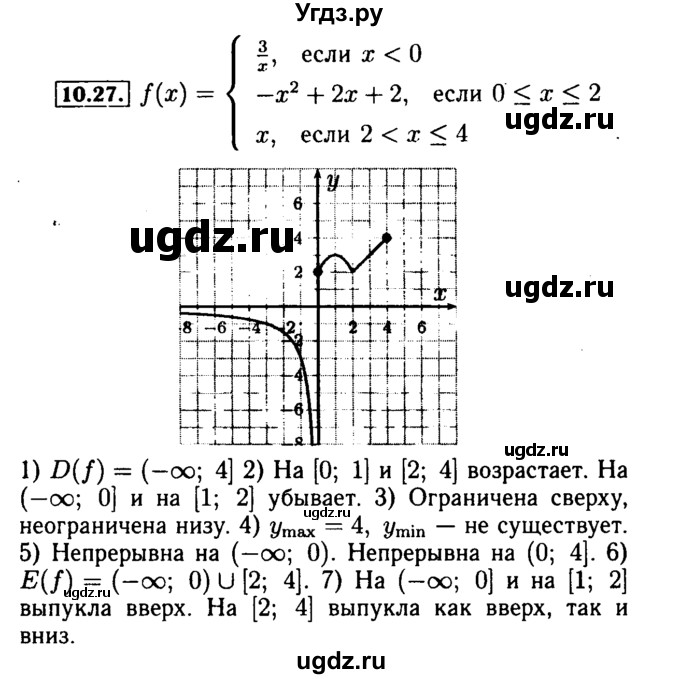 ГДЗ (Решебник №2 к задачнику 2015) по алгебре 9 класс (Учебник, Задачник) Мордкович А.Г. / § 10 / 10.27