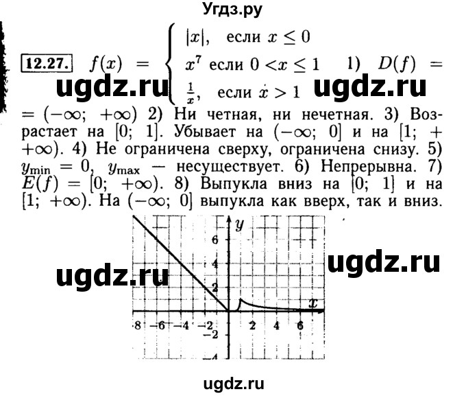 ГДЗ (Решебник №2 к задачнику 2015) по алгебре 9 класс (Учебник, Задачник) Мордкович А.Г. / § 12 / 12.27