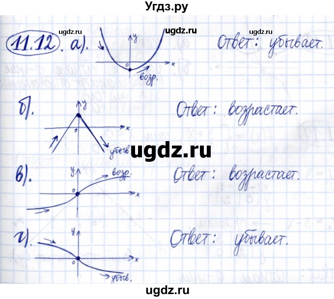 ГДЗ (Решебник к задачнику 2021) по алгебре 9 класс (Учебник, Задачник) Мордкович А.Г. / § 11 / 11.12