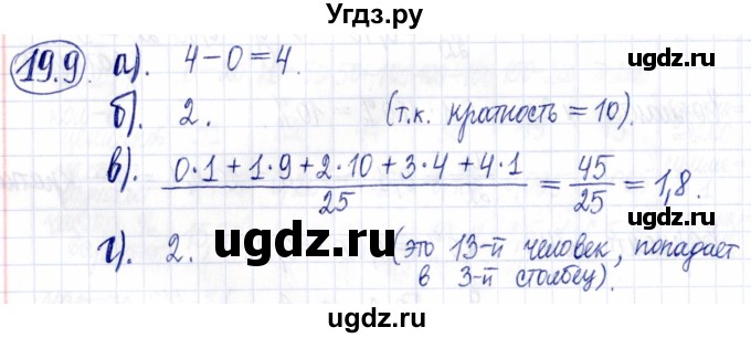 ГДЗ (Решебник к задачнику 2021) по алгебре 9 класс (Учебник, Задачник) Мордкович А.Г. / § 19 / 19.9