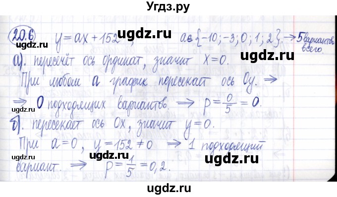ГДЗ (Решебник к задачнику 2021) по алгебре 9 класс (Учебник, Задачник) Мордкович А.Г. / § 20 / 20.6