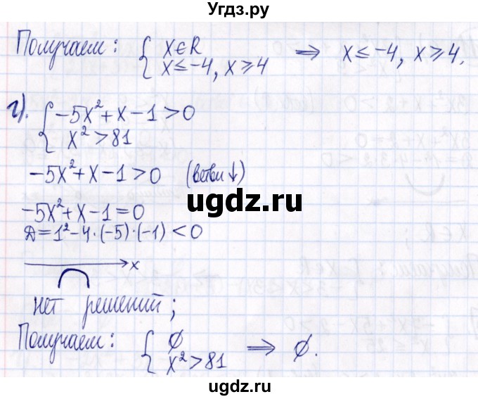 ГДЗ (Решебник к задачнику 2021) по алгебре 9 класс (Учебник, Задачник) Мордкович А.Г. / § 4 / 4.11(продолжение 2)