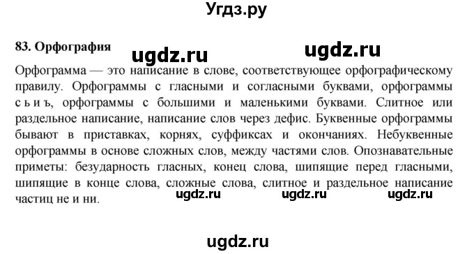 ГДЗ (Решебник к учебнику 2022) по русскому языку 7 класс М.Т. Баранов / материал для самостоятельных наблюдений / §83