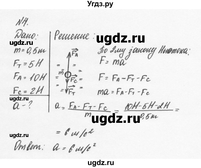 ГДЗ (Решебник №2 к учебнику 2014) по физике 9 класс Перышкин А.В. / § 11 / упражнение 11 / 4