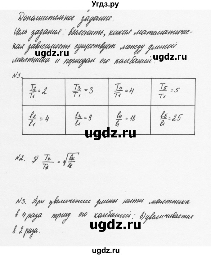 ГДЗ (Решебник №2 к учебнику 2014) по физике 9 класс Перышкин А.В. / лабораторные работы / 3(продолжение 2)