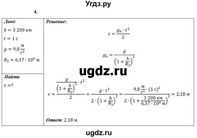 ГДЗ (Решебник к учебнику 2021 (Просвещение)) по физике 9 класс Перышкин А.В. / § 21 / упражнение 21 (2021) / 4