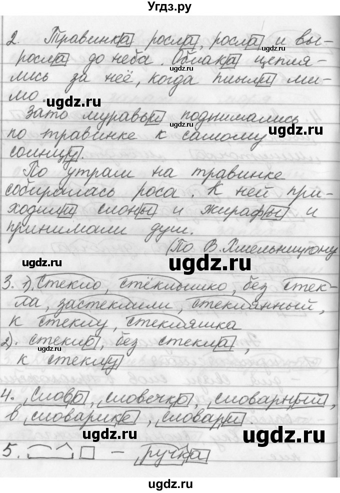 ГДЗ (Решебник №1) по русскому языку 3 класс Р.Н. Бунеев / это ты знаешь и умеешь / часть 1. страница / 164(продолжение 2)