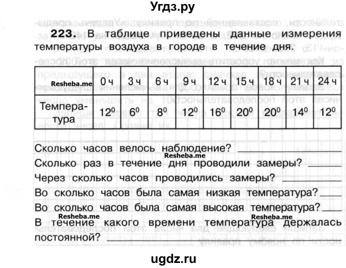 ГДЗ (Учебник) по математике 3 класс ( рабочая тетрадь) Захарова О.А. / часть 2. задание номер / 223