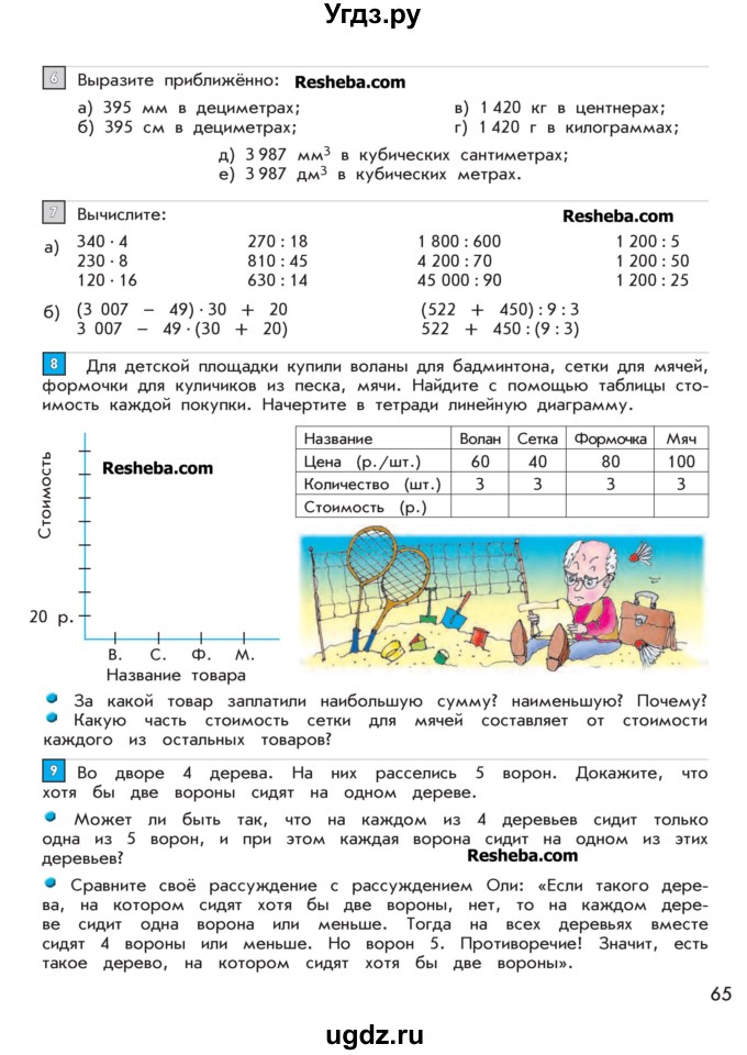 ГДЗ (Учебник 2016) по математике 4 класс Т.Е. Демидова / часть 2. страница / 65