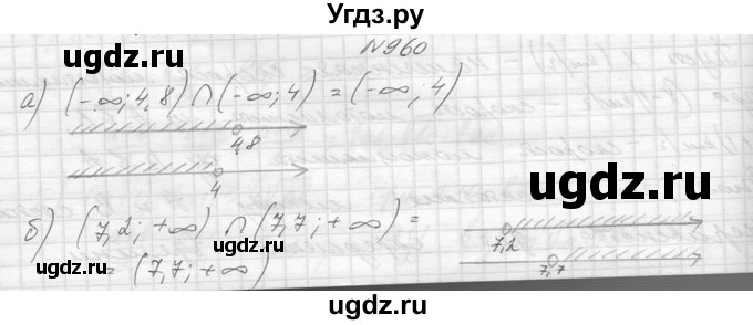 ГДЗ (Решебник к учебнику 2014) по алгебре 8 класс Ю.Н. Макарычев / упражнение / 960