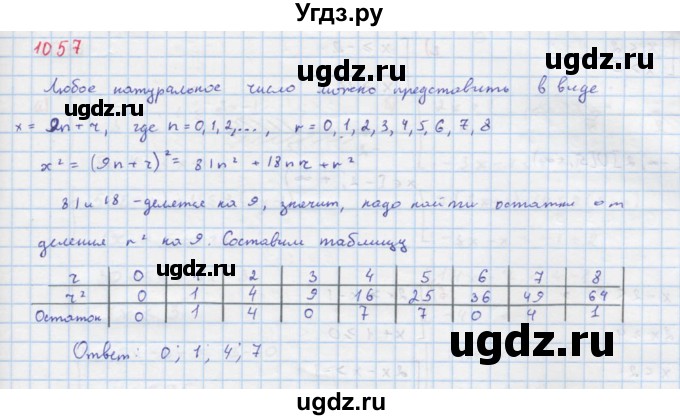 ГДЗ (Решебник к учебнику 2018) по алгебре 8 класс Ю.Н. Макарычев / упражнение / 1057