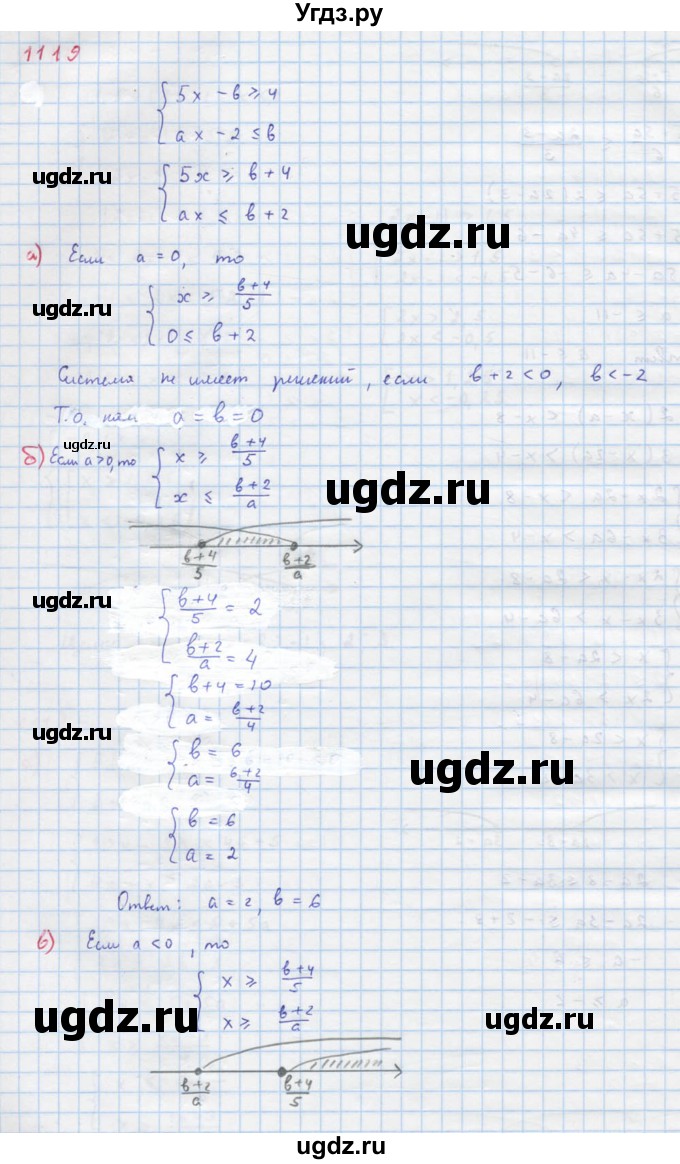 ГДЗ (Решебник к учебнику 2018) по алгебре 8 класс Ю.Н. Макарычев / упражнение / 1119
