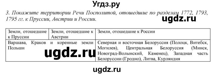 ГДЗ (Решебник) по истории 8 класс В.Н. Захаров / § 21 / вопросы после параграфа / 3