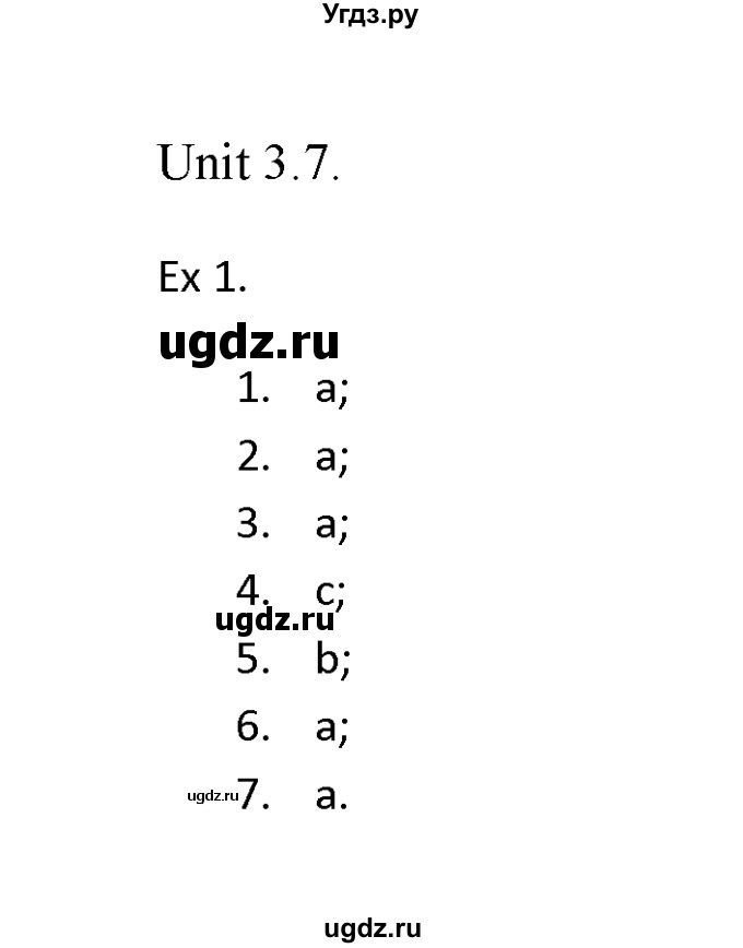 ГДЗ (Решебник) по английскому языку 11 класс (Starlight) Баранова К.М. / module 3 / unit 3.7 / 1