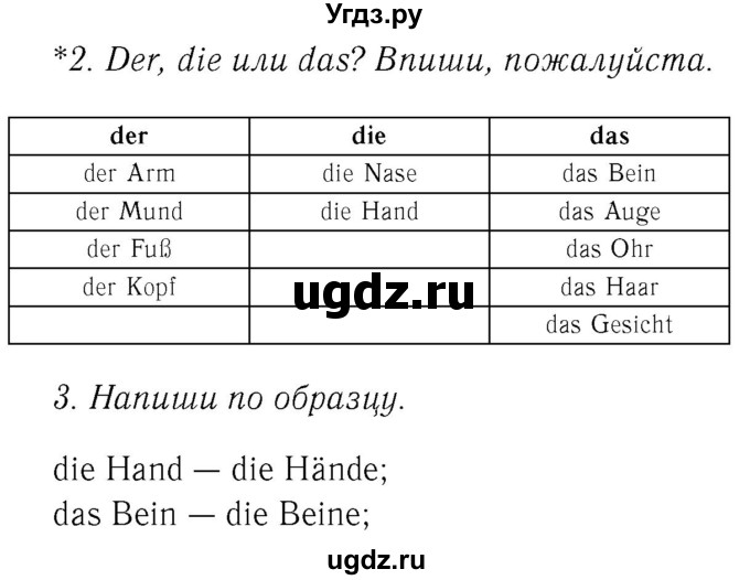ГДЗ (Решебник №2) по немецкому языку 4 класс (рабочая тетрадь) И.Л. Бим / страница номер / 52