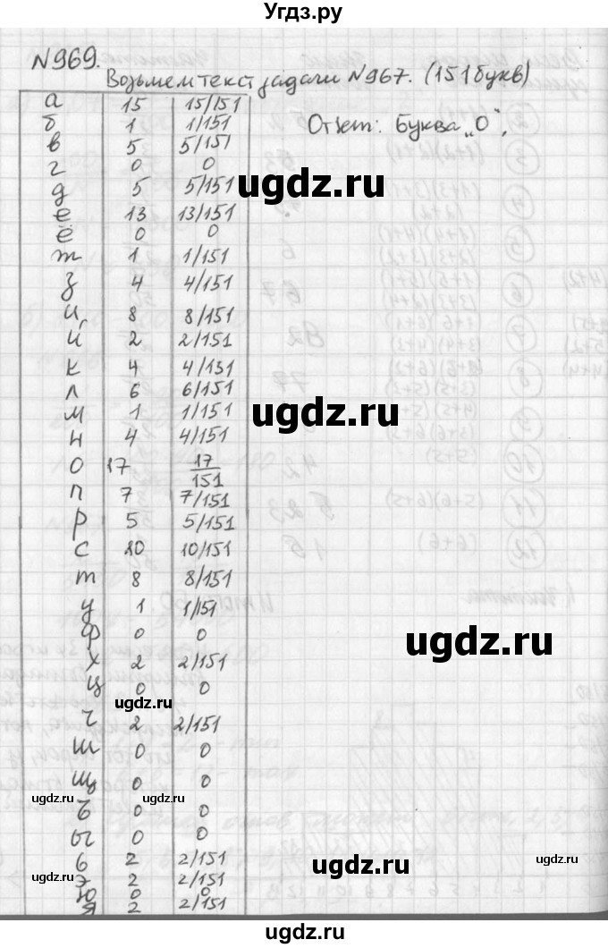 ГДЗ (Решебник к учебнику 2016) по алгебре 7 класс Г.В. Дорофеев / упражнение / 969