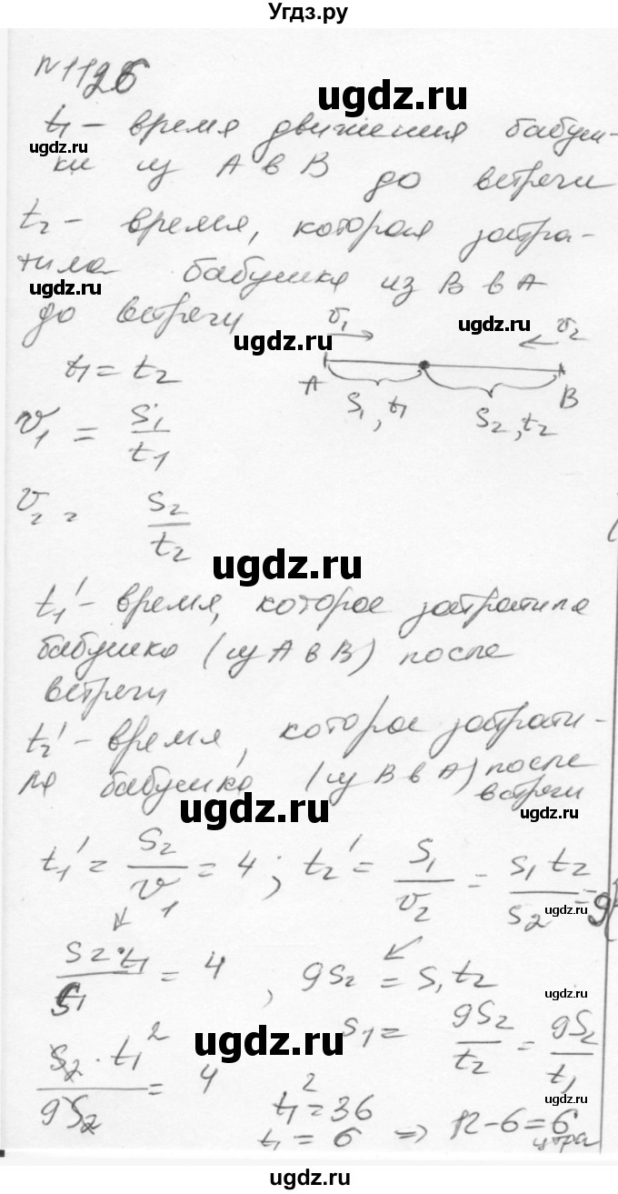 ГДЗ (Решебник к учебнику 2015) по алгебре 7 класс С.М. Никольский / номер / 1126