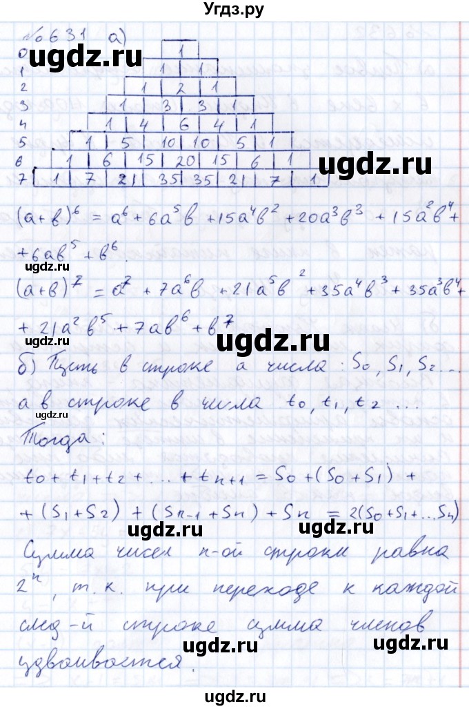 ГДЗ (Решебник к учебнику 2015) по алгебре 7 класс С.М. Никольский / номер / 631